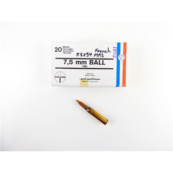 PRVI PARTIZAN 7.5X54MM FRENCH MAS AMMO LOT