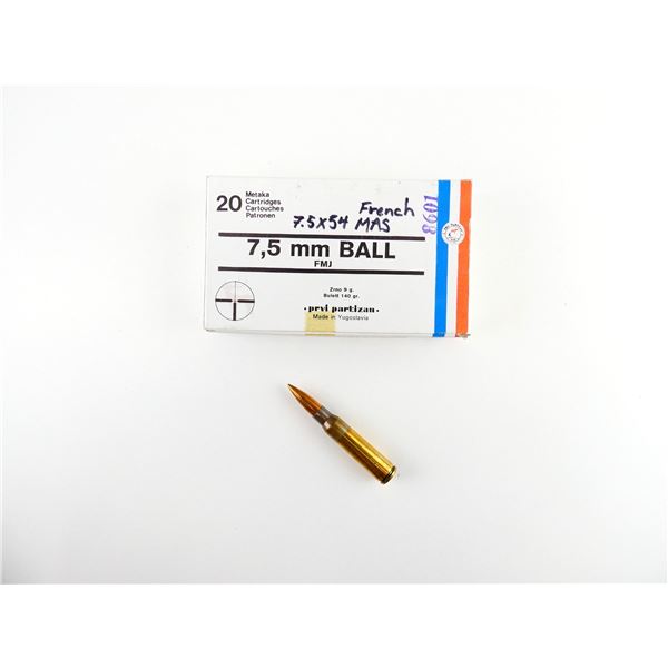 PRVI PARTIZAN 7.5X54MM FRENCH MAS AMMO LOT