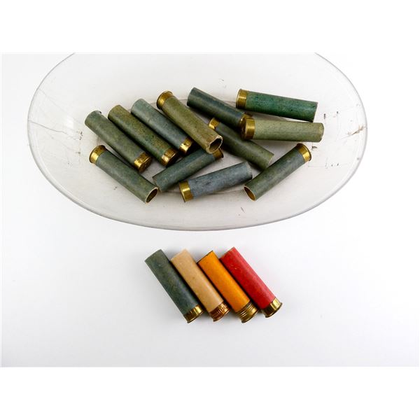 COLLECTIBLE PRIMED ASSORTED 20 GAUGE SHOT SHELL HULLS LOT