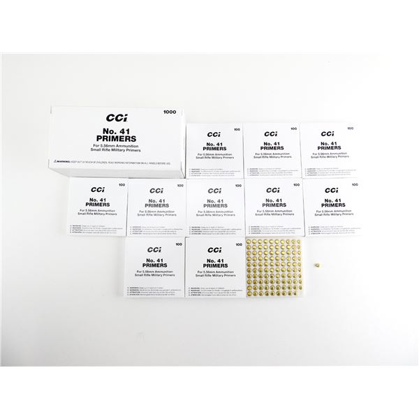 CCI NO.41 RIFLE MILITARY PRIMERS FOR 5.56 AMMUNITION LOT