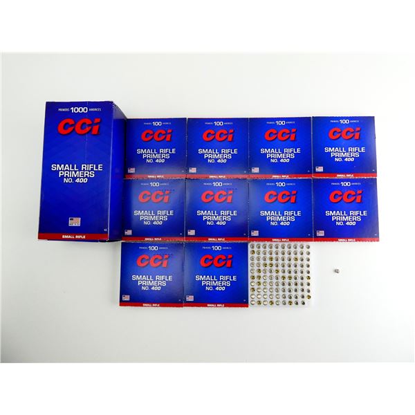 CCI NO. 400 SMALL RIFLE PRIMERS LOT