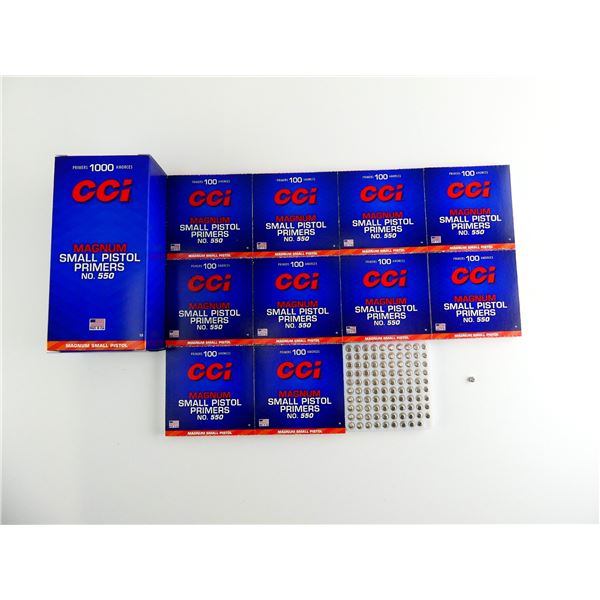 CCI NO. 550 MAGNUM SMALL PISTOL PRIMERS LOT