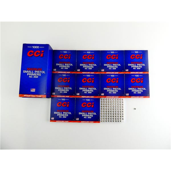 CCI NO. 550 MAGNUM SMALL PISTOL PRIMERS LOT