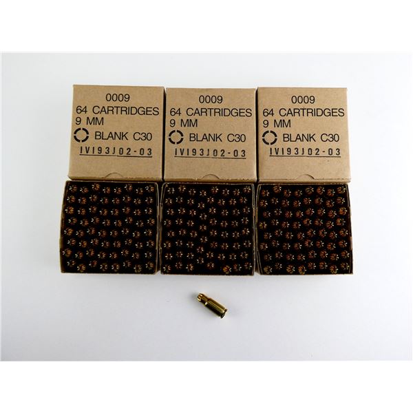 CANADIAN MILITARY 9MM LUGER BLANKS LOT