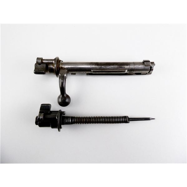 UNKNOWN MAUSER 98 RIFLE BOLT ASSEMBLY AND PARTS LOT