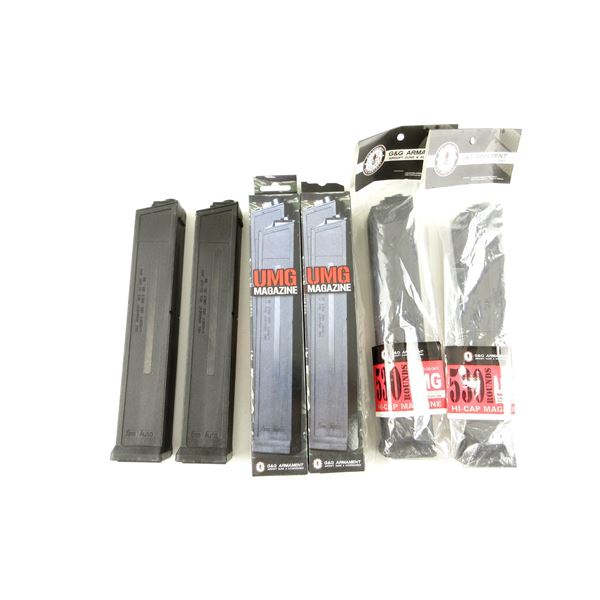G&G UMG 530 ROUND HIGH-CAP AIRSOFT MAGAZINES LOT