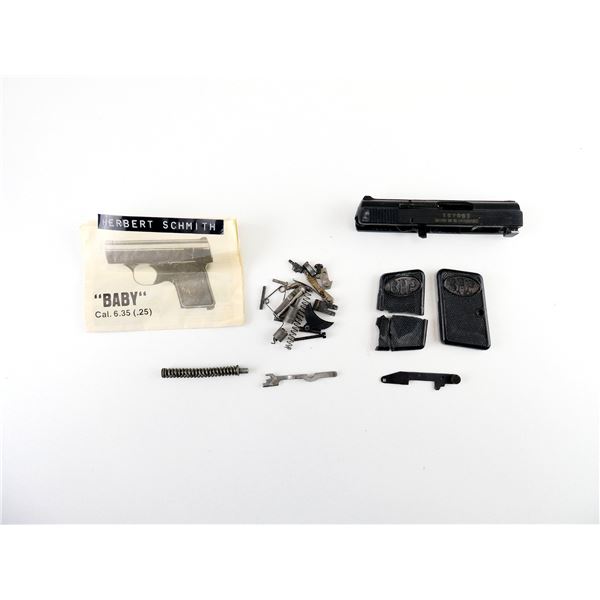 HERBERT SCHMITH BABY 6.35MM PISTOL SLIDE AND PARTS LOT