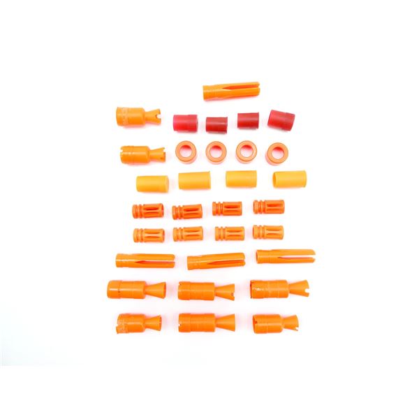 ASSORTED AIRSOFT RIFLE FLASH HIDERS LOT
