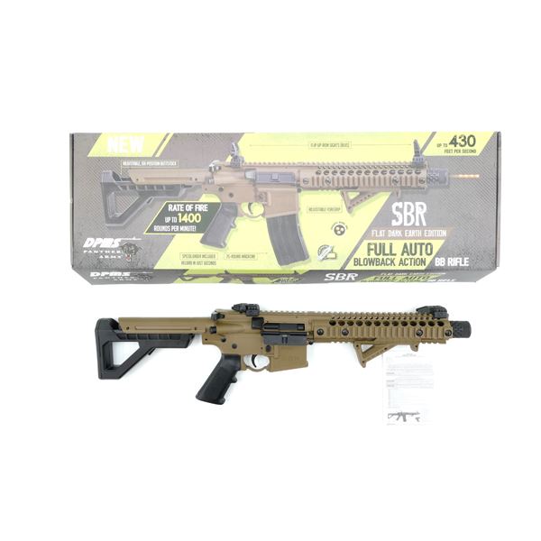 DPMS PANTHER ARMS SBR FULL AUTO BB RIFLE FLAT DARK EARTH EDITION