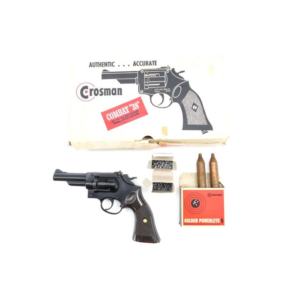 CROSMAN COMBAT "38" .22 CAL DOUBLE ACTION REVOLVER LOT