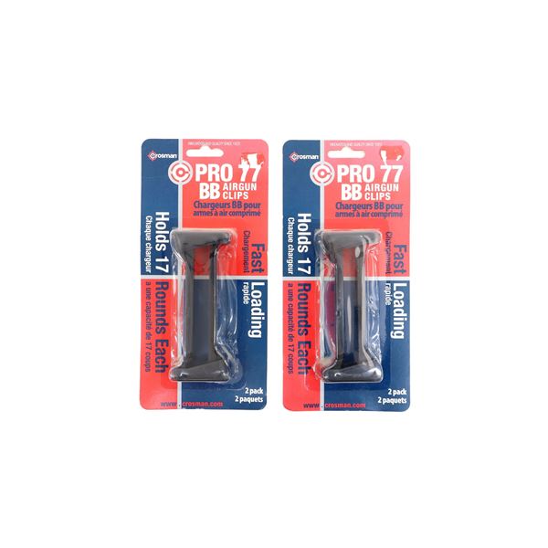 CROSMAN PRO 77 BB AIRGUN CLIPS LOT