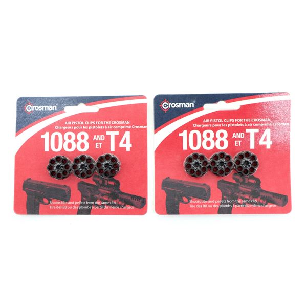 CROSMAN AIR PISTOL CLIPS FOR THE CROSMAN 1088 AND T4 LOT