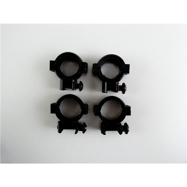ASSORTED UNKNOWN SCOPE RINGS LOT