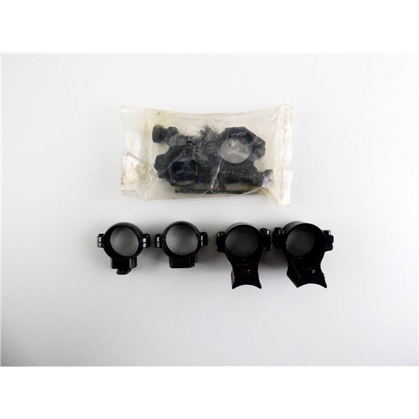 ASSORTED UNKNOWN SCOPE RINGS LOT