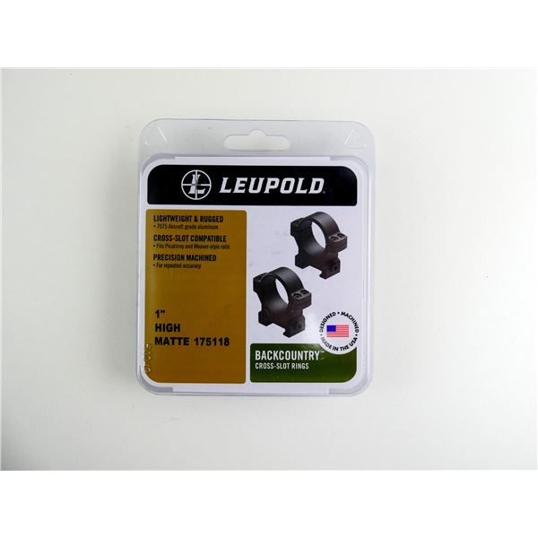 LEUPOLD BACK COUNTRY CROSS-SLOT 1" SCOPE RINGS