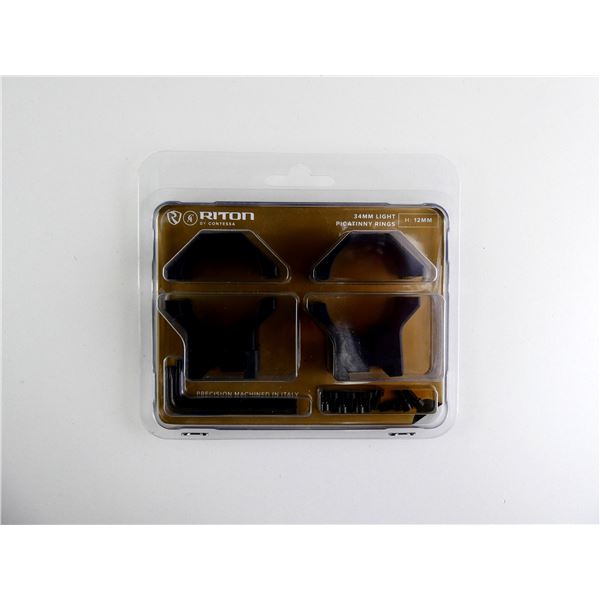 RITON 34MM LIGHT PICATINNY RINGS
