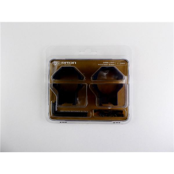 RITON 34MM LIGHT PICATINNY RINGS