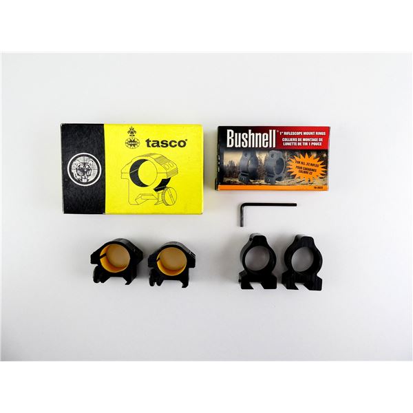 BUSHNELL / TASCO SCOPE RINGS LOT