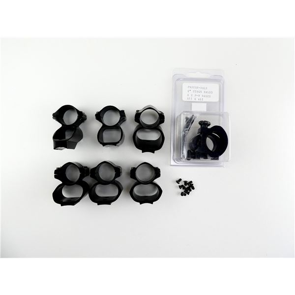 ASSORTED SEE-THRU MOUNTS / SCOPE RINGS LOT