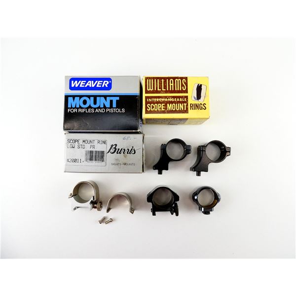 ASSORTED SCOPE RINGS LOT
