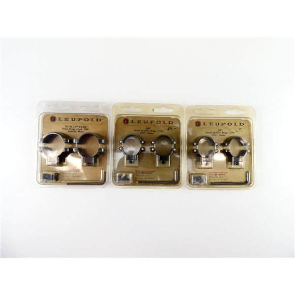 ASSORTED LEUPOLD SCOPE RINGS LOT