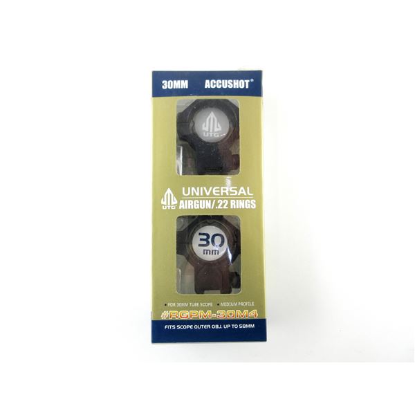 UTG ACCUSHOT 30MM SCOPE RINGS