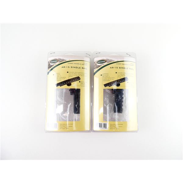 WEAVER AR-15 SINGLE RAIL CARRY HANDLE MOUNTS LOT