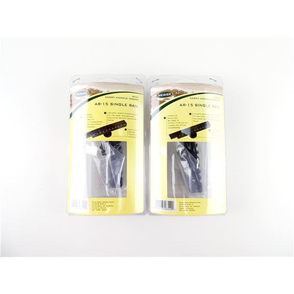 WEAVER AR-15 SINGLE RAIL CARRY HANDLE MOUNTS LOT