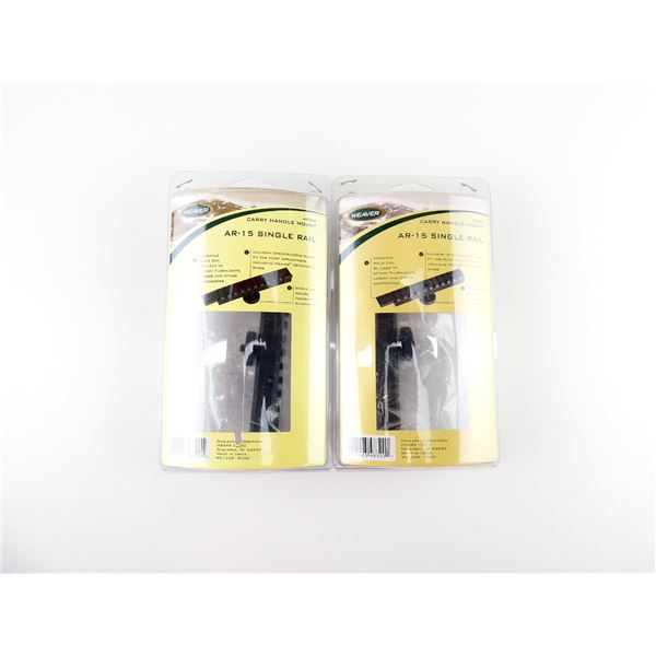 WEAVER AR-15 SINGLE RAIL CARRY HANDLE MOUNTS LOT