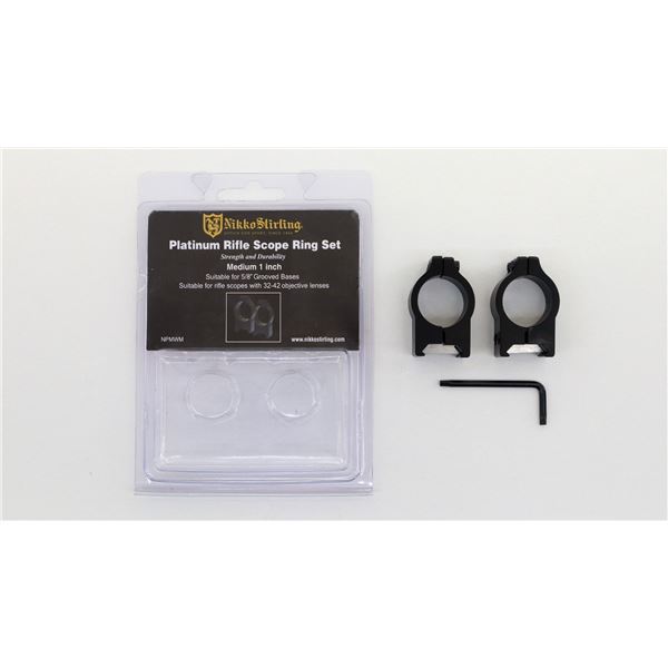 NIKKO STIRLING PLATINUM RIFLE SCOPE RING SET