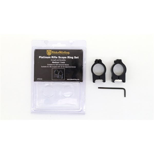 NIKKO STIRLING PLATINUM RIFLE SCOPE RING SET