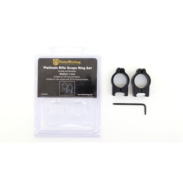 NIKKO STIRLING PLATINUM RIFLE SCOPE RING SET