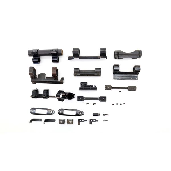 ASSORTED SCOPE MOUNT BASES AND RINGS / ETC. LOT
