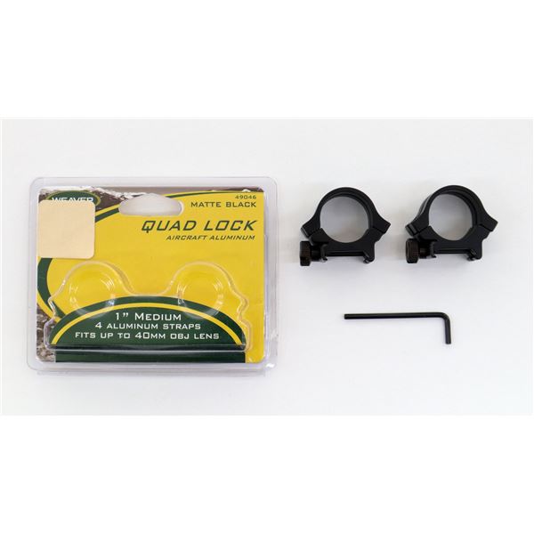 WEAVER 1" MEDIUM QUAD LOCK RINGS