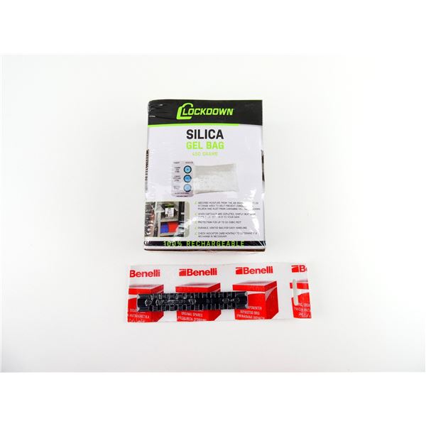 BENELLI SCOPE BASE AND LOCKDOWN SILICA GEL BAG LOT