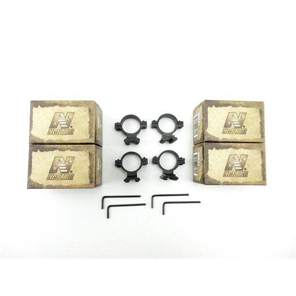KEYMOD SHORT ACCESSORY RAILS AND 1" SCOPE ADAPTER WEAVER BASES LOT