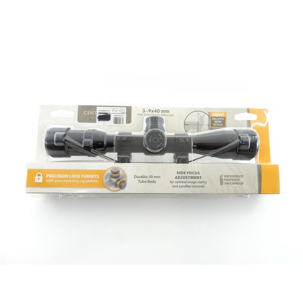 CENTERPOINT 3-9 X 40MM HIGH PERFORMANCE RIFLE SCOPE