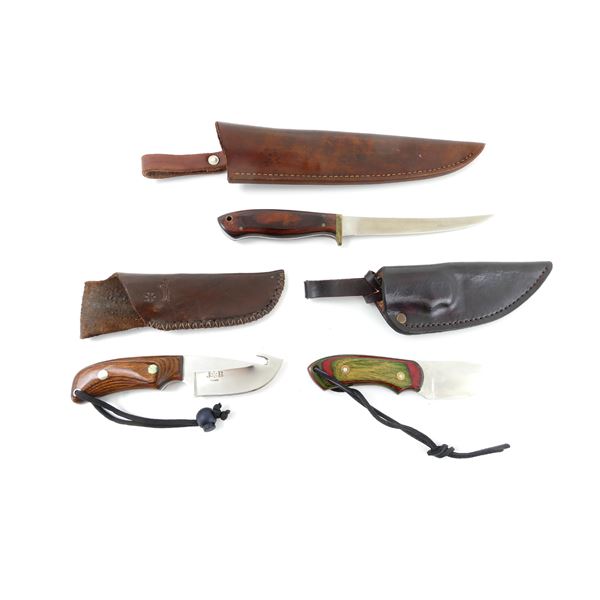ASSORTED CAPING / FILLET / HUNTING KNIFE LOT