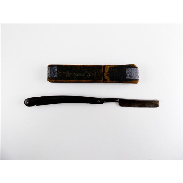 WESLER BROS "MANGANESE" STEEL STRAIGHT RAZOR