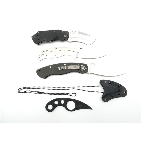 SPYDERCO AND EMERSON KNIFE LOT