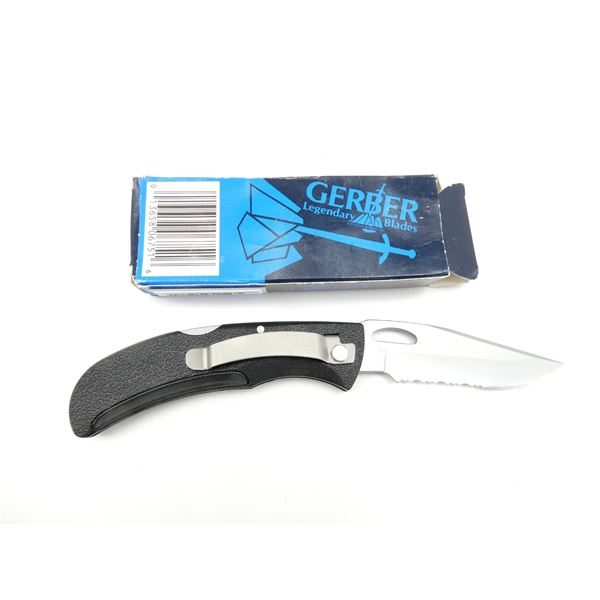 GERBER E-Z OUT SERRATED FOLDING KNIFE