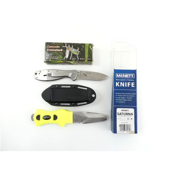 ASSORTED MCNETT AND ZANCUDO FRAMELOCK KNIFE LOT