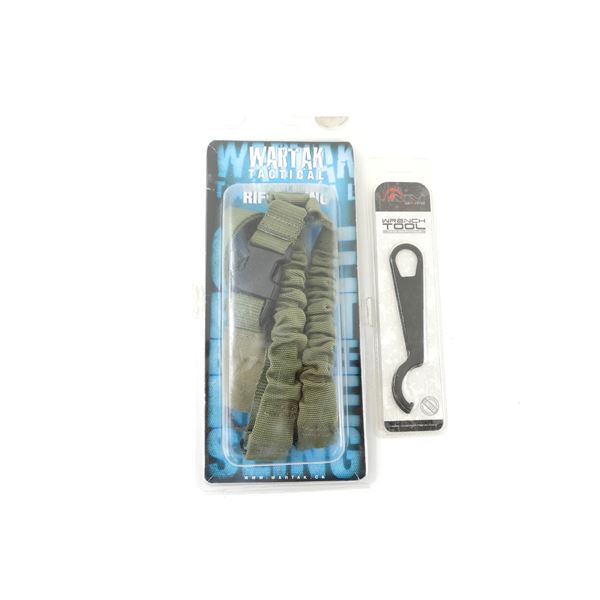 WARTAK TACTICAL ONE POINT BUNGEE RIFLE SLING / ETC. LOT