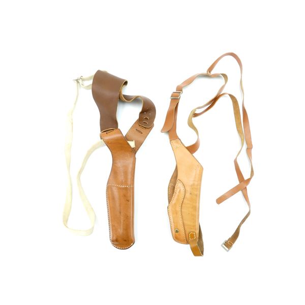 HUNTER AND BIANCHI RIGHT-HANDED SHOULDER HOLSTERS LOT