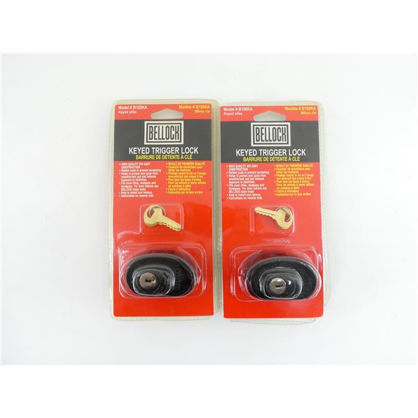 BELLOCK KEYED TRIGGER LOCK LOT