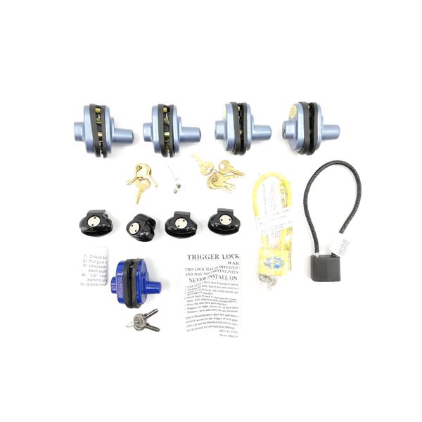 ASSORTED TRIGGER / CABLE LOCK LOT