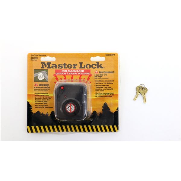 MASTER LOCK GUN ALARM LOCK WITH KEY