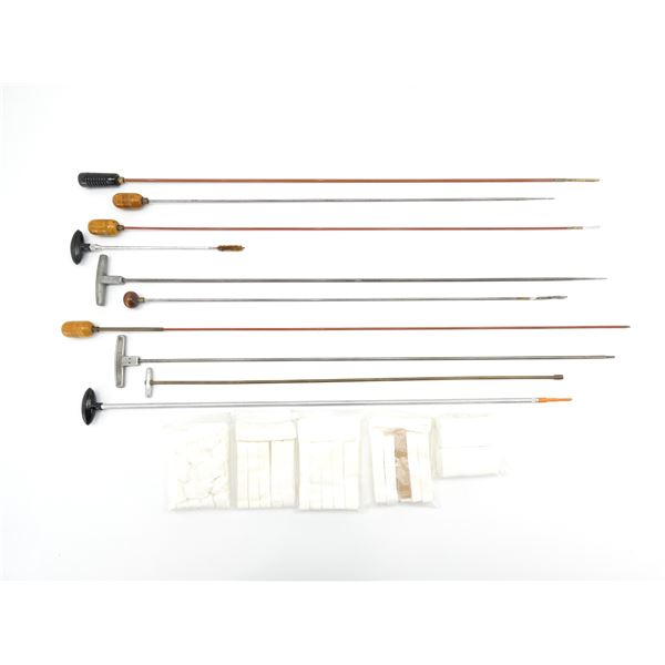 ASSORTED GUN CLEANING RODS / ETC. LOT