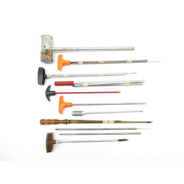 ASSORTED GUN CLEANING RODS / ETC. LOT