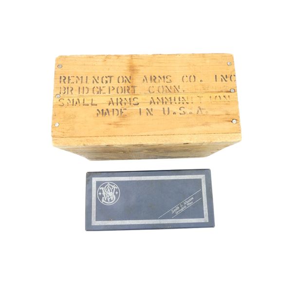 ASSORTED AMMO CRATE AND GUN BOX LOT